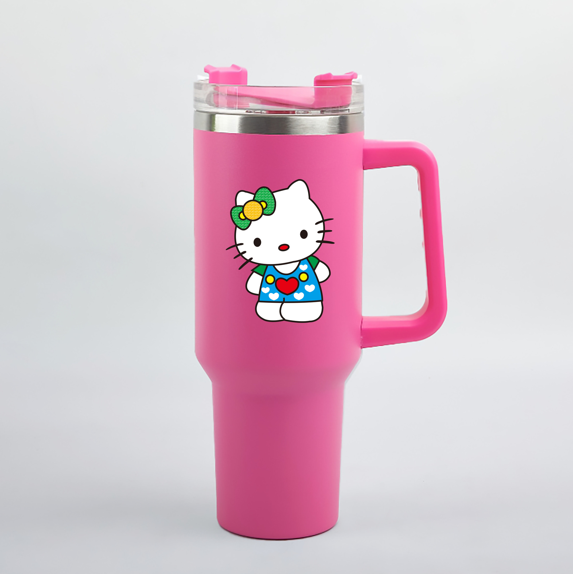 （画像用） Hello Kitty ハローキティ 1200mL車用タンブラー（カラープリント）